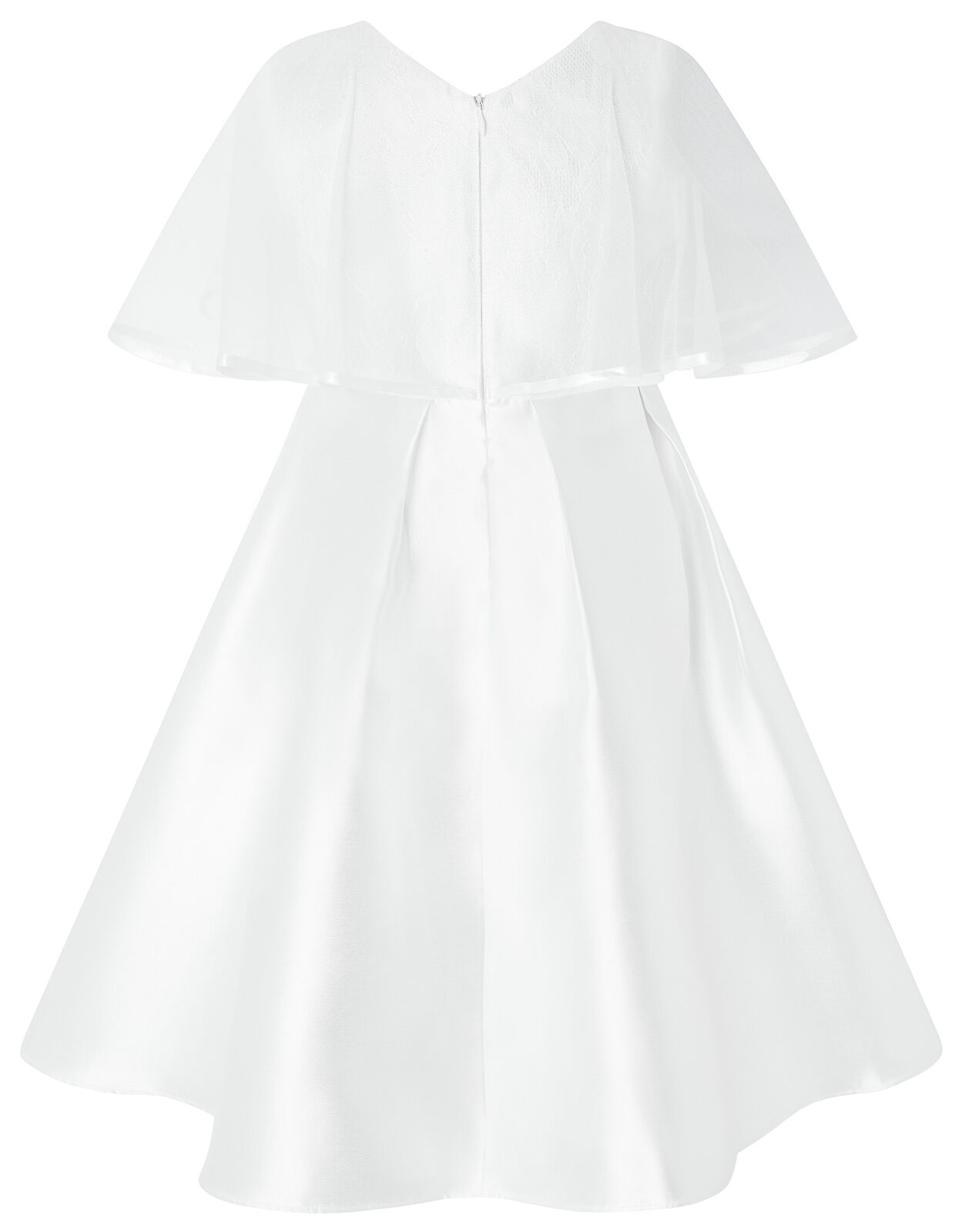 Sherry White Cape Occasion Dress White ...